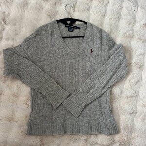 Ralph Lauren 100% merino wool v neck sweater